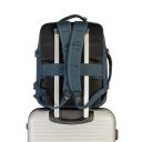 BestWay Cestovní batoh 40x30x20 cm Cabin Pro 40359-0600 tmavě modrý popruh na trolej kufru