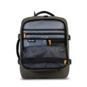 BestWay Cestovní batoh 40x30x20 cm Cabin Pro 40359-2600 olivový vnitřní přihrádky