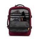 BestWay Cestovní batoh 40x30x20 cm Cabin Pro 40359-4800 vínově červený přihrádky