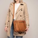 The Chesterfield Brand Kožená shopper taška Alicante C38.019231 koňaková na rameni