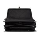 The Chesterfield Brand Kožená aktovka na notebook Glenwood C40.109600 černá vnitřek