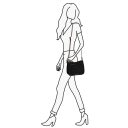 Daniel Ray Crossbody kabelka  Hotazel DR25.1689.00 černá na postavě