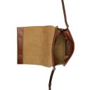 BURKELY dámská crossbody kabelka Fine Florence 1001703.34.23 hnědá otevřená