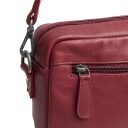 The Chesterfield Brand Dámská kabelka přes rameno Liora C48.142018 vínově červená zadní přihrádka