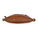 Kožená kabelka přes rameno The Chesterfield Brand Redding koňaková C48.130731 - hlavní přihrádka formátu A5 na zip