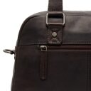 Dámská kožená kabelka do ruky i přes rameno The Chesterfield Brand Dover hnědá C48.131001 - zipová přihrádka na zadní straně