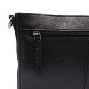 Dámská kožená kabelka do ruky i přes rameno The Chesterfield Brand Sicilia C48.130600 černá detail zipu