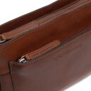 Dámská kožená kabelka do ruky i přes rameno The Chesterfield Brand Sicilia C48.130631 koňaková detail přední strany