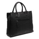 Dámská kožená business kabelka do ruky i přes rameno The Chesterfield Brand Passau C48.129800 černá - zadní strana