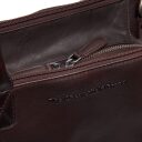 The Chesterfield Brand Dámská kožená kabelka do ruky i přes rameno Solvin C48.143301 hnědá logo
