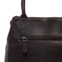 The Chesterfield Brand Dámská kožená kabelka do ruky i přes rameno Solvin C48.143301 hnědá zadní přihrádka