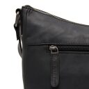 Dámská kožená crossbody kabelka / taška přes rameno The Chesterfield Brand Henderson černá C48.130900 - detail zipové přihrádky