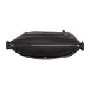 Malá kožená crossbody kabelka / taška přes rameno The Chesterfield Brand Henderson černá C48.130900 - hlavní přihrádka na zip