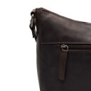 Dámská kožená crossbody kabelka / taška přes rameno The Chesterfield Brand Henderson hnědá C48.130901 - detail zipové přihrádky