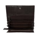 The Chesterfield Brand dámská kožená peněženka RFID Arvento C08.054701 hnědá otevřená