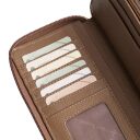 The Chesterfield Brand Dámská kožená peněženka RFID Mirelle béžová na karty