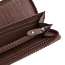 The Chesterfield Brand Dámská kožená peněženka RFID Mirelle hnědá na mince