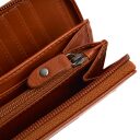 The Chesterfield Brand Dámská kožená peněženka RFID Mirelle koňaková zipová přihrádka