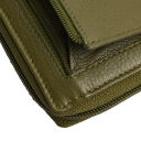 The Chesterfield Brand Dámská kožená peněženka RFID Mirelle olivová detail
