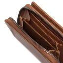 Dámská kožená peněženka RFID Osum C08.052031 koňaková kapsa na zip