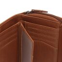 Dámská kožená peněženka RFID Zelan C08.062431 koňaková detail