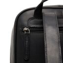 The Chesterfield Brand Dámský kožený batoh Calabria C58.032100 černý - zipová přihrádka na zadní straně batohu