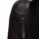 The Chesterfield Brand Dámský kožený batůžek Tigris C58.034501 hnědý detail zadní přihrádka