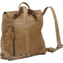 BURKELY Kožený kabelko-batoh Just Jolie 1000318.84.28 khaki - zadní strana batohu