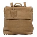 BURKELY Kožený kabelkový batoh Just Jolie 1000318.84.28 khaki - přední strana batohu