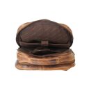 GREENBURRY XL kožený batoh na notebook Traveller 1691M-25 hnědý