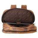 GREENBURRY XL kožený batoh na notebook Traveller 1691M-25 hnědý