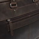 The Chesterfield Brand Kožená taška na notebook Montara C40.110601 hnědá zadní přihrádka
