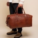 The Chesterfield Brand Kožená cestovní taška - weekender Amaris C20.006531 koňaková přední strana