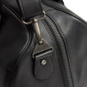 The Chesterfield Brand Kožená cestovní taška - weekender  C20.007000 Liam II černá detail přezka