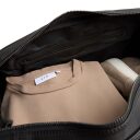 The Chesterfield Brand Kožená cestovní taška - weekender  C20.007000 Liam II černá vnitřní přihrádky