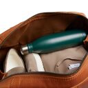 The Chesterfield Brand Kožená cestovní taška - weekender  C20.007031 Liam II koňak otevřená
