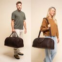 The Chesterfield Brand Kožená cestovní taška - weekender C20.007101 William II hnědá pánská i dámská