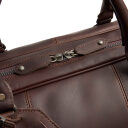 The Chesterfield Brand Kožená cestovní taška - weekender C20.007101 William II hnědá dvoucestný zip