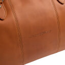 The Chesterfield Brand Kožená cestovní taška - weekender C20.007131 William II koňak logo