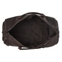 The Chesterfield Brand Kožená cestovní taška - weekender Finlay C20.005601 hnědá otevřená