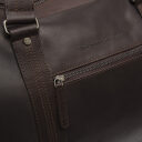 The Chesterfield Brand Kožená cestovní taška - weekender Rivaro C20.006101 hnědá logo