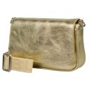 BURKELY Kožená crossbody kabelka Always Ava 1001204.65.67 zlatá přední strana
