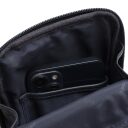 The Chesterfield Brand Kožená crossbody taška Isley C58.034710 tmavě modrá otevřená