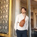 The Chesterfield Brand Kožená taška Riga C58.028431 koňaková jako crossbody