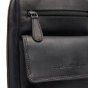 The Chesterfield Brand kožená crossbody taška Turella C58.071400 černá přední kapsa
