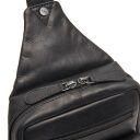 The Chesterfield Brand kožená crossbody taška Turella C58.071400 černá dvoucestný zip