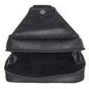 The Chesterfield Brand kožená crossbody taška Turella C58.071400 černá otevřená