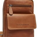The Chesterfield Brand kožená crossbody taška Turella C58.071431 koňaková logo
