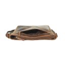 Greenburry kožená crossbody vintage kabelka Belezza 1532-25 hnědá zadní přihrádka
