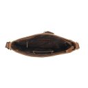 Greenburry kožená crossbody vintage kabelka Belezza 1532-25 hnědá vnitřní přihrádky